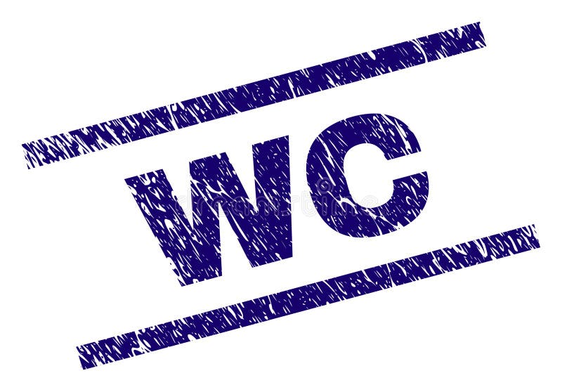 Поцарапанное текстурированное уплотнение штемпеля WC бесплатная иллюстрация