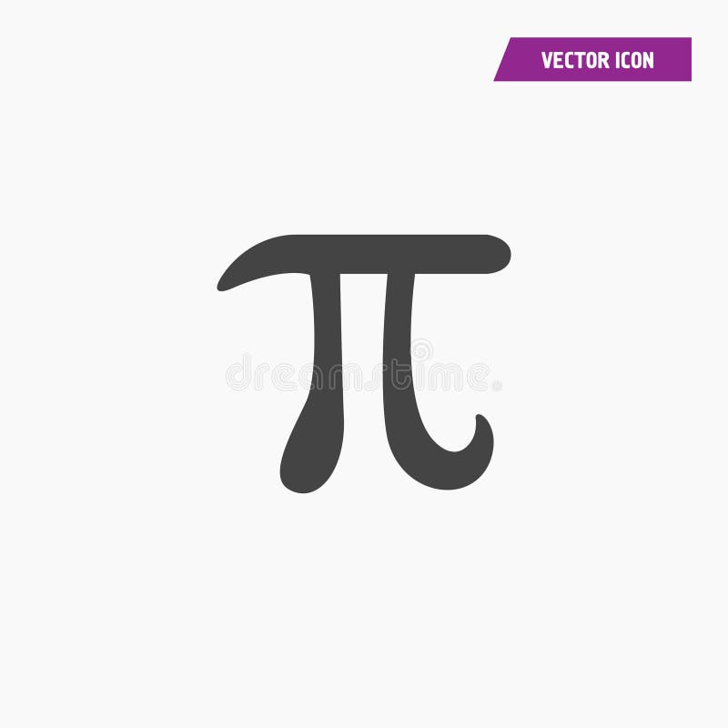 Почерните плоский греческий значок вектора символа Pi иллюстрация вектора Почерните плоский греческий значок вектора символа Pi иллюстрация вектора