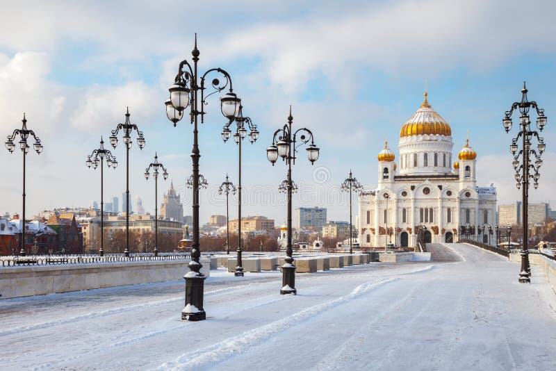 Православная церков церковь Христоса спаситель в Москве стоковые изображения rf