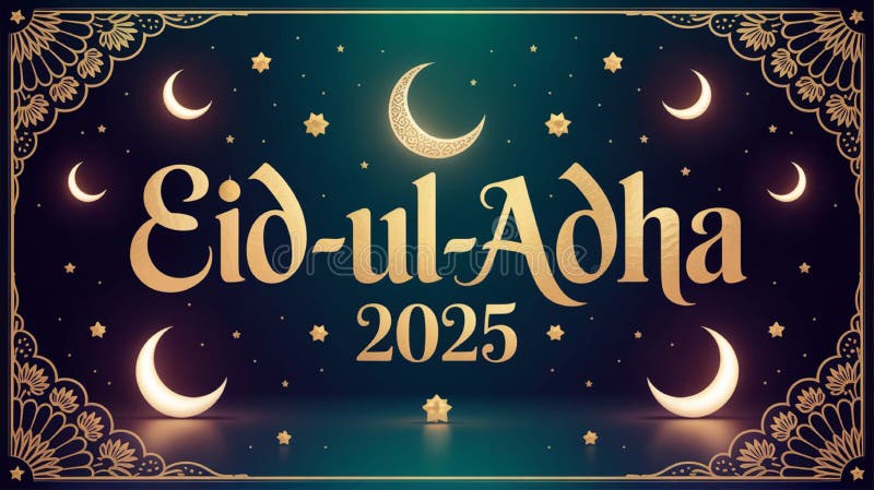 Праздник Эйдул-Адха 2025 бесплатная иллюстрация