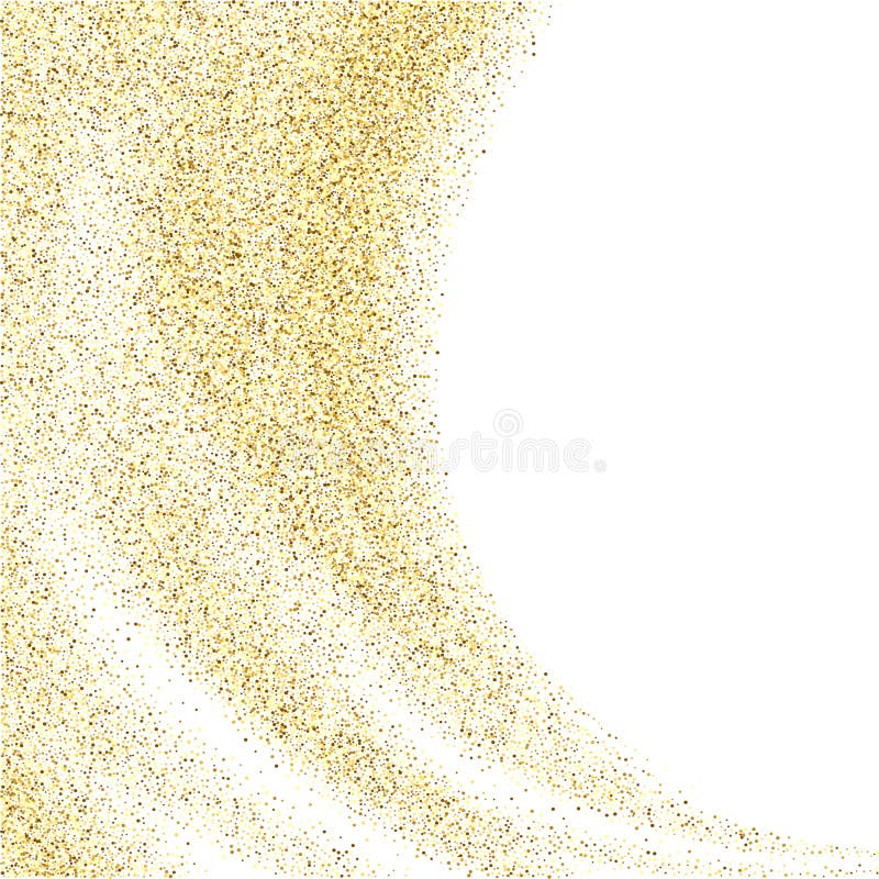 Предпосылка конспекта волны яркого блеска золота вектора, золотые sparkles на белой предпосылке, дизайне карточки яркого блеска з иллюстрация вектора