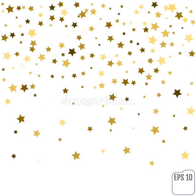 Предпосылка праздника дождя confetti звезды золота праздничная Golde вектора иллюстрация штока Предпосылка праздника дождя confetti звезды золота праздничная Golde вектора иллюстрация штока