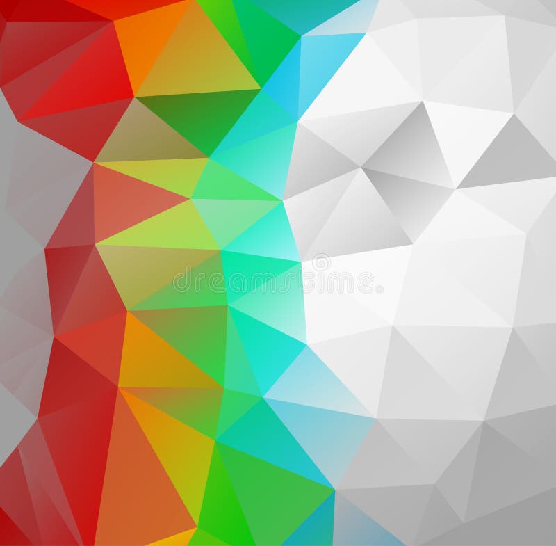 Предпосылка треугольника Multicolor полигоны иллюстрация вектора Предпосылка треугольника Multicolor полигоны иллюстрация вектора