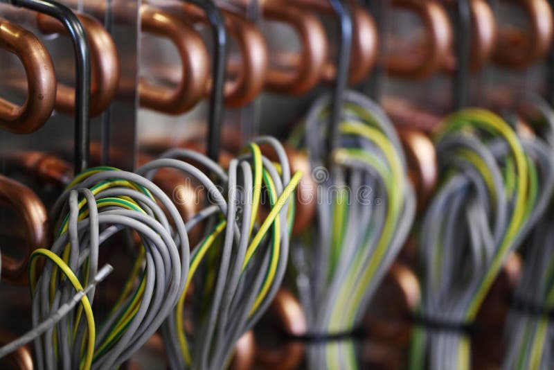 Предпосылка труб медных проволок стоковое изображение rf Предпосылка труб медных проволок стоковое изображение rf