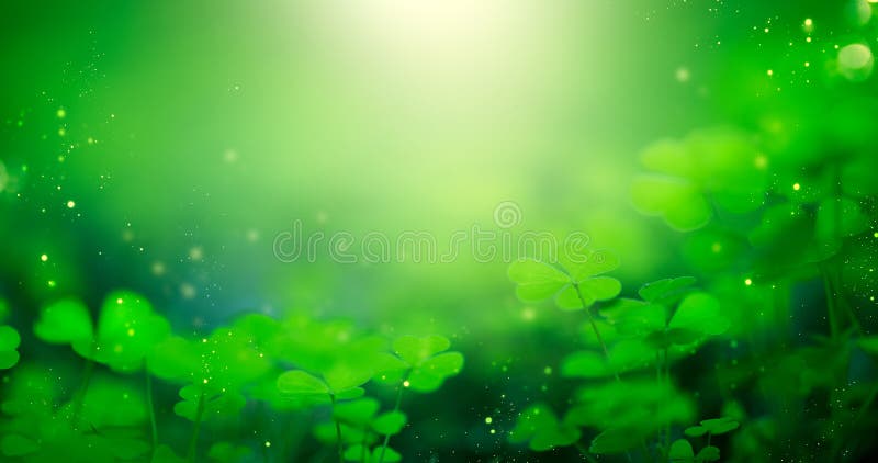 Предпосылка дня St. Patrick запачканная зеленым цветом с листьями shamrock День Патрика Абстрактный дизайн искусства границы волш Предпосылка дня St. Patrick запачканная зеленым цветом с листьями shamrock День Патрика Абстрактный дизайн искусства границы волш