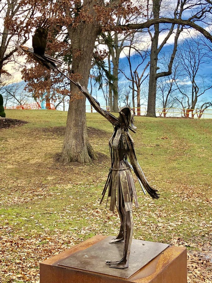 This is a Winter picture of a piece of public art titled: Letting Go, on exhibit at the Scovill Sculpture Park located in Decatur, Illinois in Macon County. This Steel sculpture was created by Judd Nelson in 2016. This picture was taken on January 4, 2019. This is a Winter picture of a piece of public art titled: Letting Go, on exhibit at the Scovill Sculpture Park located in Decatur, Illinois in Macon County. This Steel sculpture was created by Judd Nelson in 2016. This picture was taken on January 4, 2019.