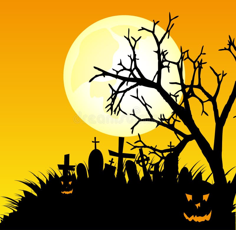 примечания лунного света halloween летучей мыши предпосылки иллюстрация штока