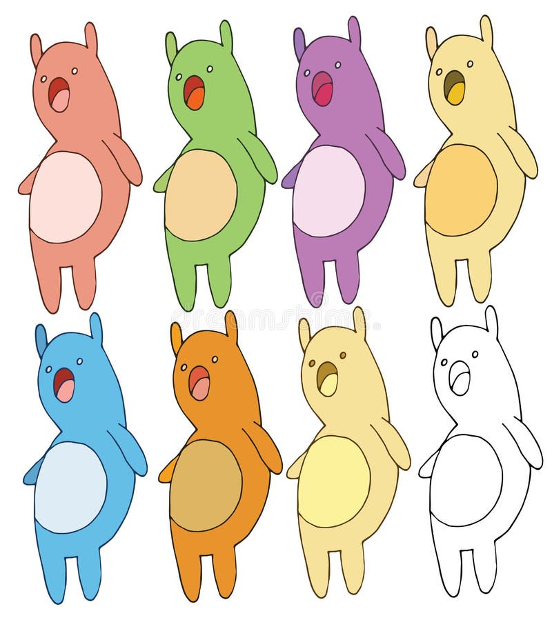 Притяжка руки цвета doodle мультфильма игрушки ребенк любимца печати установленная иллюстрация штока Притяжка руки цвета doodle мультфильма игрушки ребенк любимца печати установленная иллюстрация штока