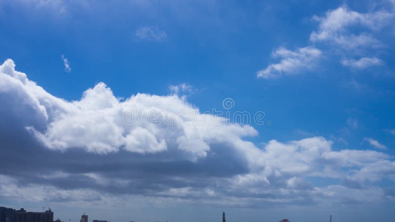 Промежуток времени облаков над Кейптауном