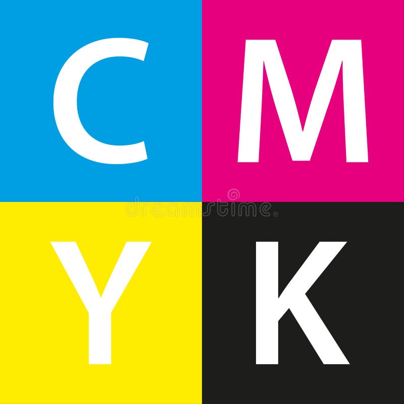Простой образец цвета cmyk вектора иллюстрация штока Простой образец цвета cmyk вектора иллюстрация штока