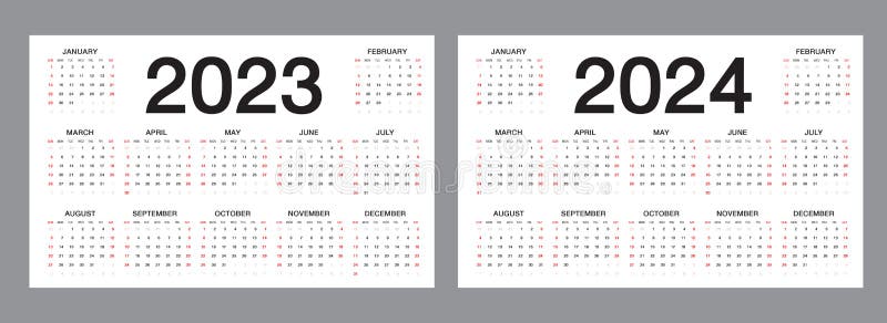 Простой календарь на 2018 год, неделя начинает воскресенье Иллюстрация