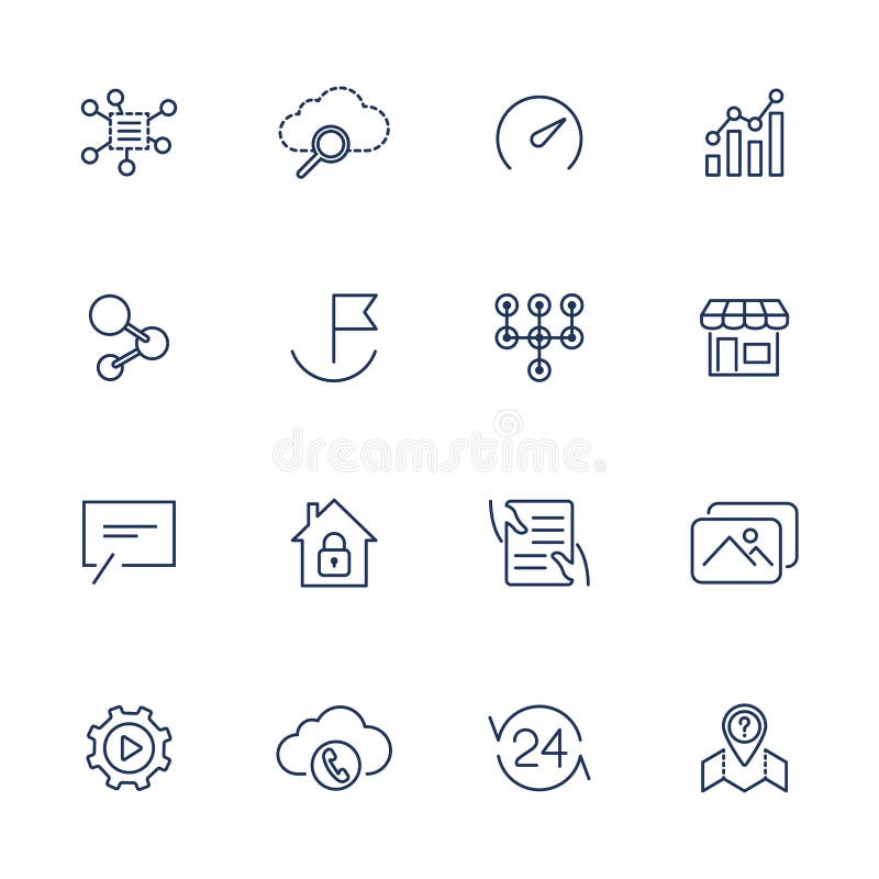 Простые значки для приложения, места UI, программы Различные значки UI Простые пиктограммы на белой предпосылке иллюстрация вектора Простые значки для приложения, места UI, программы Различные значки UI Простые пиктограммы на белой предпосылке иллюстрация вектора