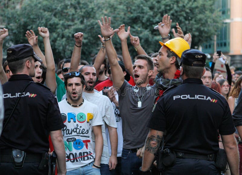 Протест в Испании 033 стоковые изображения Протест в Испании 033 стоковые изображения