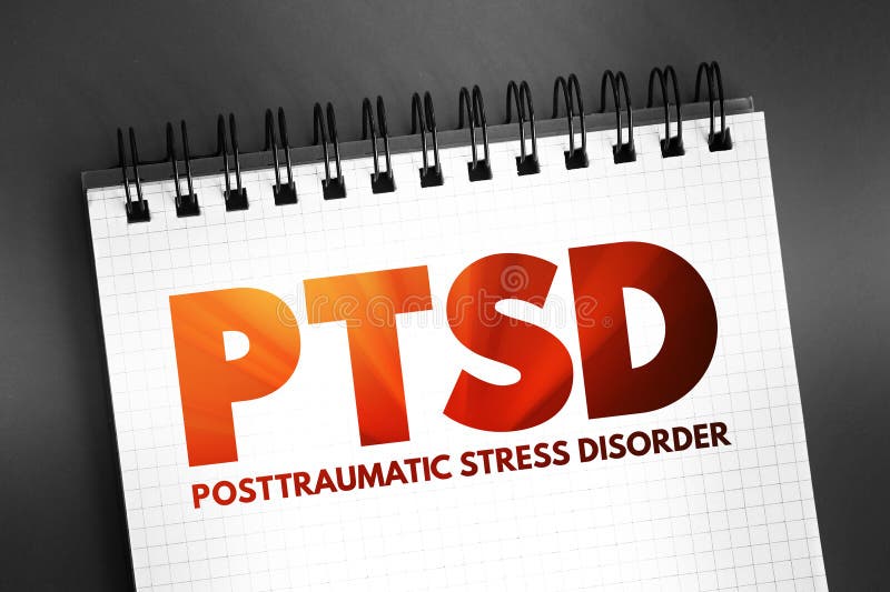 PTSD Posttraumatic Stress Disorder - psychiatric disorder that may occur in people who have experienced or witnessed a traumatic event, acronym text on notepad. PTSD Posttraumatic Stress Disorder - psychiatric disorder that may occur in people who have experienced or witnessed a traumatic event, acronym text on notepad