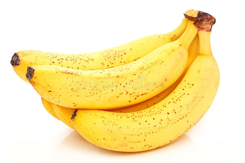 Bunch of Ripe Banana Isolated on White Background. Bunch of Ripe Banana Isolated on White Background