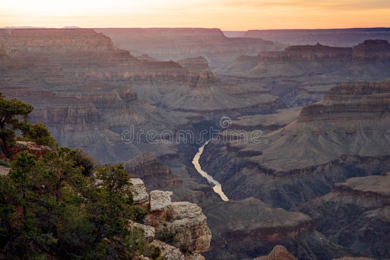 Sunset at Hopi point in the Grand Canyon national Park, Arizona USA. Sunset at Hopi point in the Grand Canyon national Park, Arizona USA