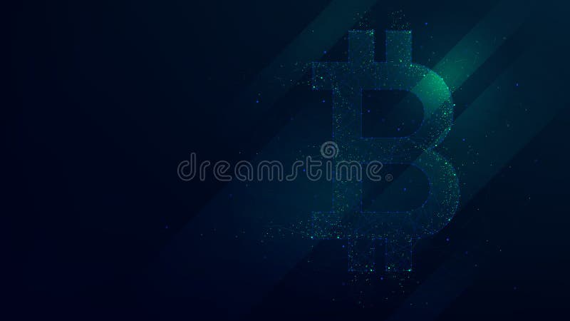 Пункты Bitcoin абстрактные полигональные, низкая поли будущая технология иллюстрация вектора Пункты Bitcoin абстрактные полигональные, низкая поли будущая технология иллюстрация вектора