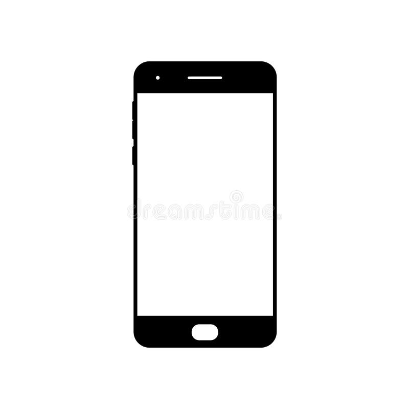 Пустой значок smartphone Символ сотового телефона Передвижное устройство, шаблон PDA иллюстрация вектора Пустой значок smartphone Символ сотового телефона Передвижное устройство, шаблон PDA иллюстрация вектора