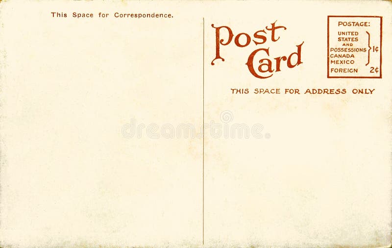 Ancient grunge greeting postcard with empty space for writing. Ancient grunge greeting postcard with empty space for writing