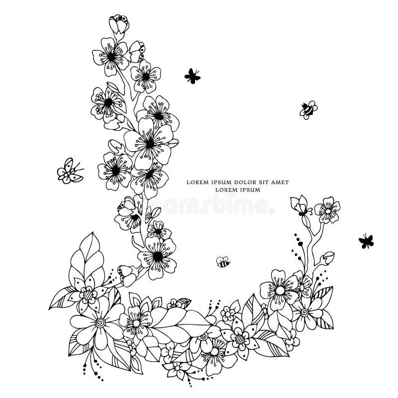 Путать Дзэн рамки иллюстрации вектора флористический, doodling Zenart, doodle, цветки, бабочки, чувствительные бесплатная иллюстрация Путать Дзэн рамки иллюстрации вектора флористический, doodling Zenart, doodle, цветки, бабочки, чувствительные бесплатная иллюстрация