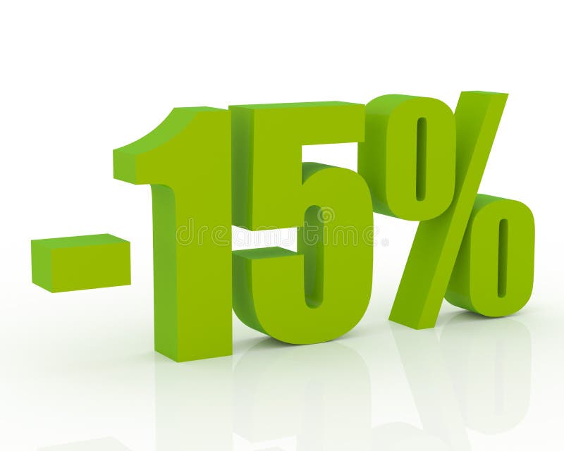 Olive green 3D signs showing 15% discount and clearance. Olive green 3D signs showing 15% discount and clearance.