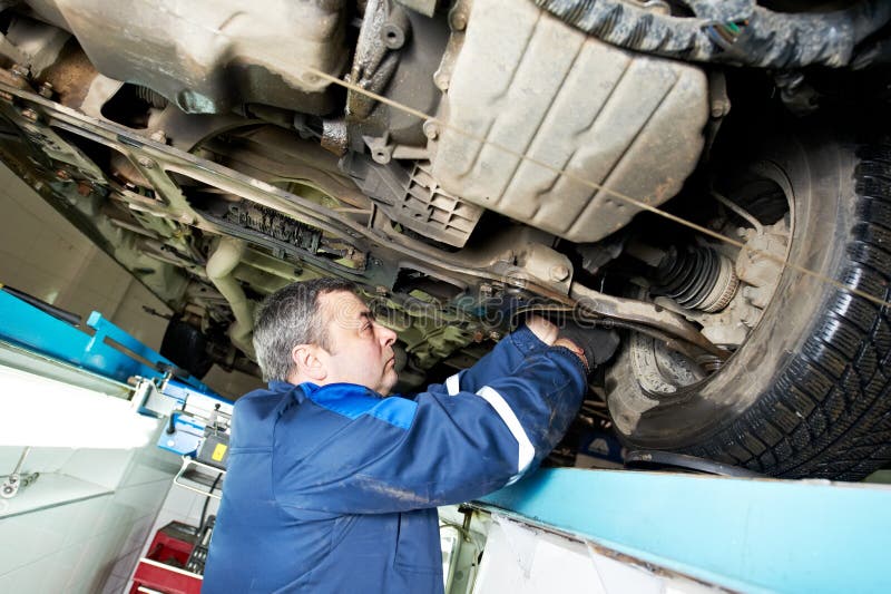 работа колеса гаечного ключа автоматического механика выравнивания стоковое изображение работа колеса гаечного ключа автоматического механика выравнивания стоковое изображение