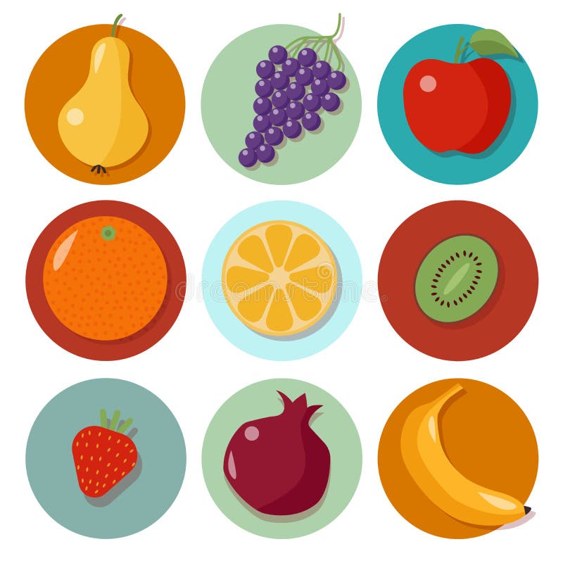 различный плодоовощ fruits комплект померанца лимона кивиа грейпфрута fruits иконы бесплатная иллюстрация различный плодоовощ fruits комплект померанца лимона кивиа грейпфрута fruits иконы бесплатная иллюстрация
