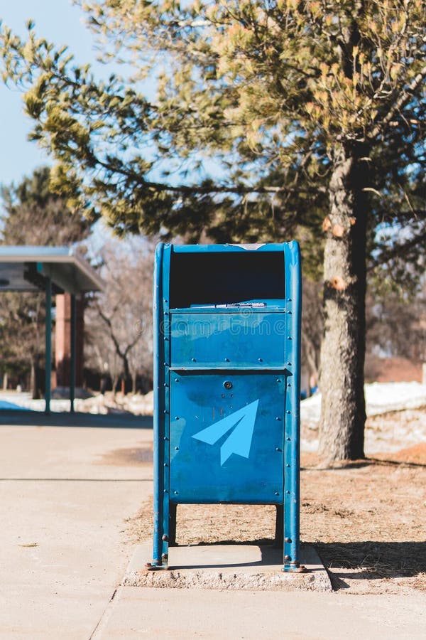 Sent message icon placed on a large mailbox. Sent message icon placed on a large mailbox.