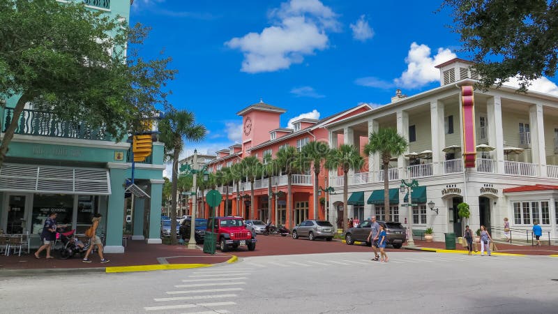 Disney World created Celebration Florida, a small resort and community off property with a old town feel. Disney World created Celebration Florida, a small resort and community off property with a old town feel.