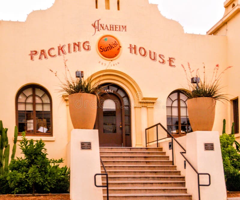 An Image of the Historic Citrus Packing House built in 1919 located on Anaheim Boulevard in Downtown Anaheim. This Historic Landmark in the City of Anaheim has been converted into a modern upscale food court, which now serves as one of the largest and most popular eateries in Orange County California. The Anaheim Packing House is a Foodie Favorite in Southern  California and features a wide variety of local independent restaurants owned by entrepreneurs. An Image of the Historic Citrus Packing House built in 1919 located on Anaheim Boulevard in Downtown Anaheim. This Historic Landmark in the City of Anaheim has been converted into a modern upscale food court, which now serves as one of the largest and most popular eateries in Orange County California. The Anaheim Packing House is a Foodie Favorite in Southern  California and features a wide variety of local independent restaurants owned by entrepreneurs.