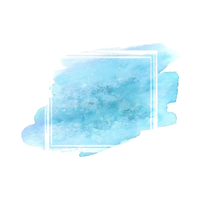 Рамка grunge акварели Teal иллюстрация штока Рамка grunge акварели Teal иллюстрация штока