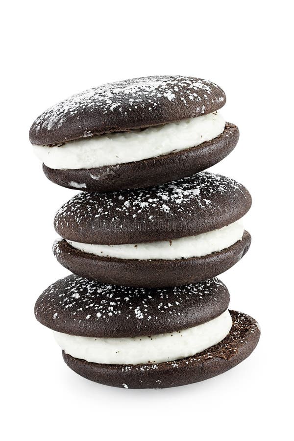 Расстегаи Whoopie или расстегаи луны стоковое фото rf Расстегаи Whoopie или расстегаи луны стоковое фото rf