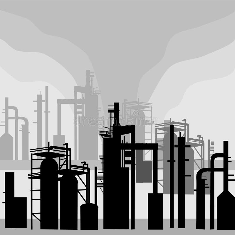 Refinery Environment silhouettes is original artwork. The vector file is in AI-EPS 8 format. Refinery Environment silhouettes is original artwork. The vector file is in AI-EPS 8 format.