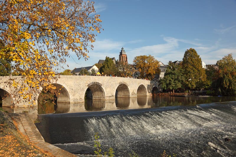 Река Lahn в Wetzlar, Германии стоковое фото Река Lahn в Wetzlar, Германии стоковое фото