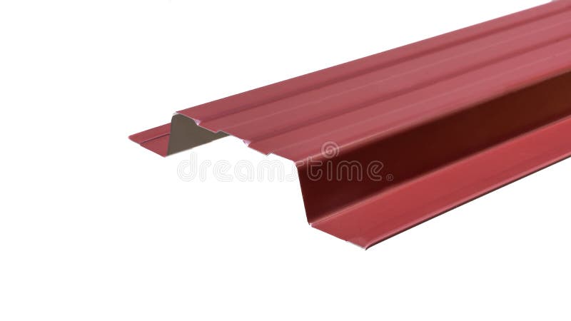 Blockhouse rails for fence colored colorful metal profile elements. Blockhouse rails for fence colored colorful metal profile elements