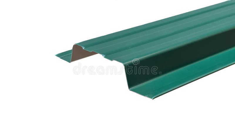 Blockhouse rails for fence colored colorful metal profile elements. Blockhouse rails for fence colored colorful metal profile elements