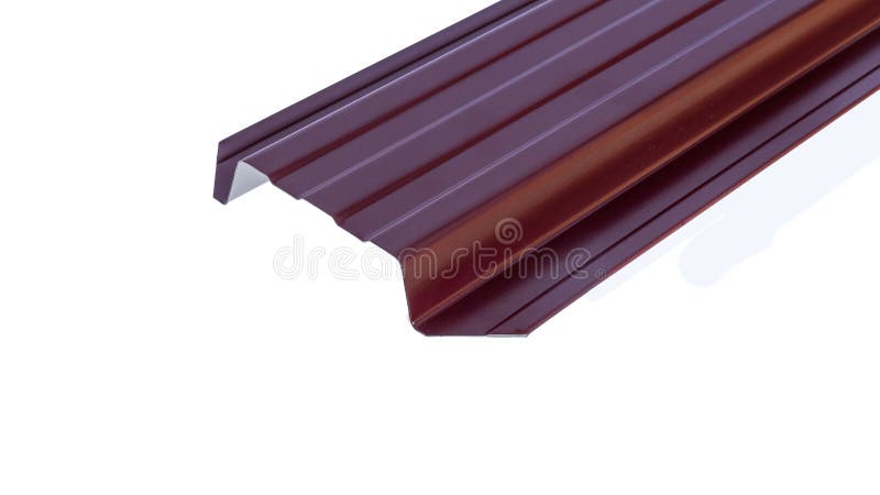 Blockhouse rails for fence colored colorful metal profile elements. Blockhouse rails for fence colored colorful metal profile elements