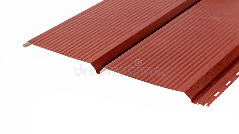 Blockhouse rails for fence colored colorful metal profile elements. Blockhouse rails for fence colored colorful metal profile elements