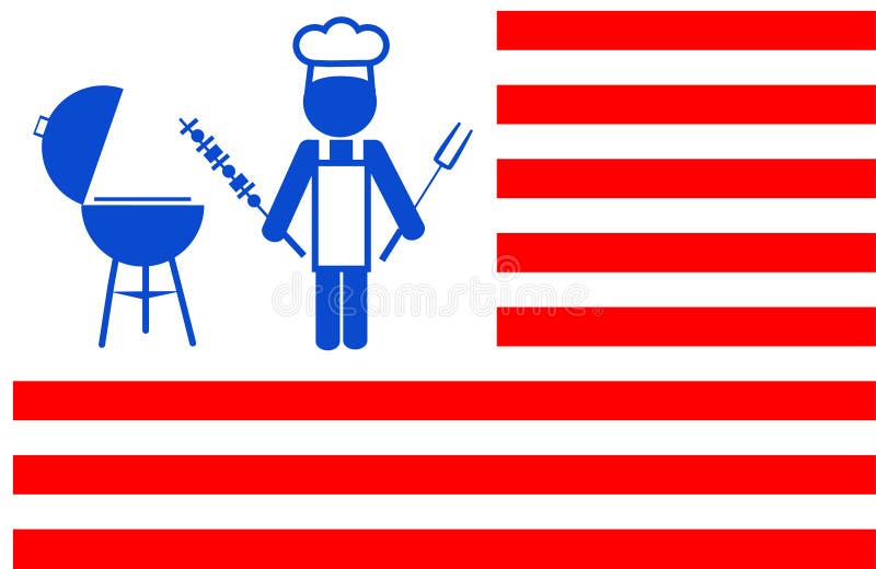 решетка шеф-повара bbq предпосылки делая красные нашивки иллюстрация вектора решетка шеф-повара bbq предпосылки делая красные нашивки иллюстрация вектора