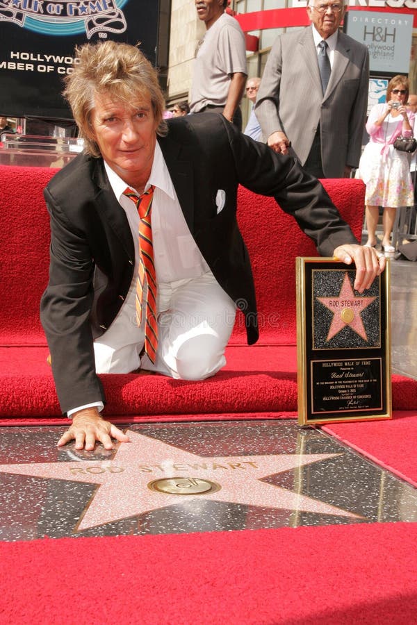 Rod Stewart at the Ceremony Honoring him with a star on the Hollywood Walk of Fame. Hollywood Boulevard, Hollywood, CA. 10-11-05. Rod Stewart at the Ceremony Honoring him with a star on the Hollywood Walk of Fame. Hollywood Boulevard, Hollywood, CA. 10-11-05