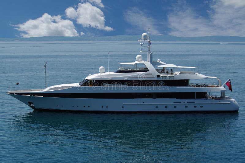 Luxury mega yacht in Split, Croatia. Luxury mega yacht in Split, Croatia