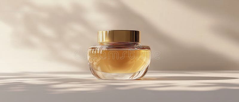 Роскошный Amber Парфюма Бутылка бесплатная иллюстрация