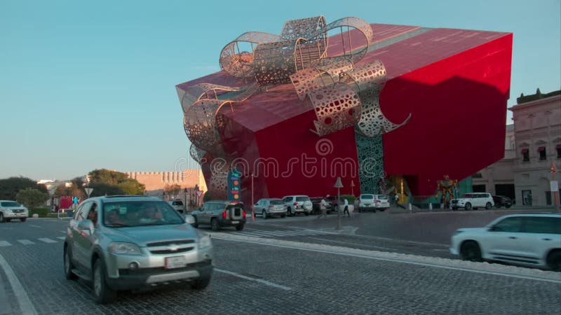 роскошный торговый центр в культурной деревне катара в городе доха катар видеоматериал