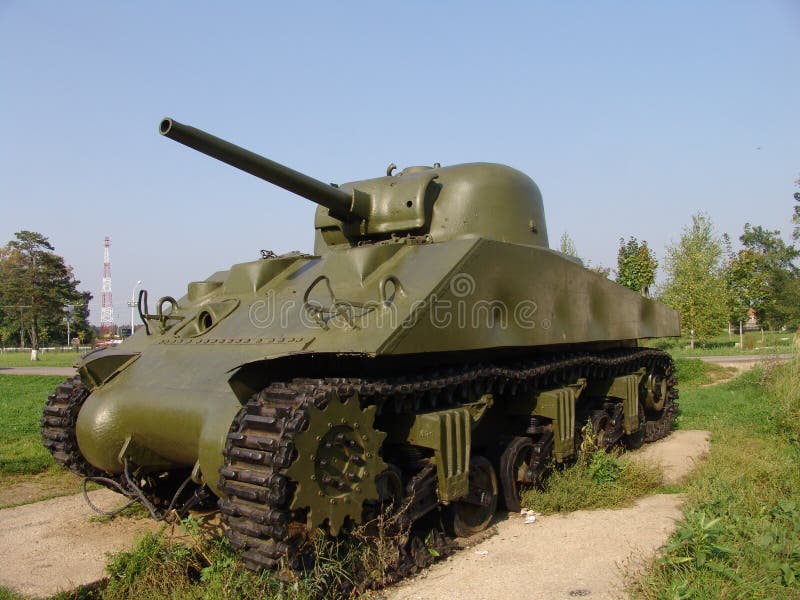 View at tank tracks of Tiger-I in Snegiri-Lenino Military Museum. Moscow region. Russia. View at tank tracks of Tiger-I in Snegiri-Lenino Military Museum. Moscow region. Russia