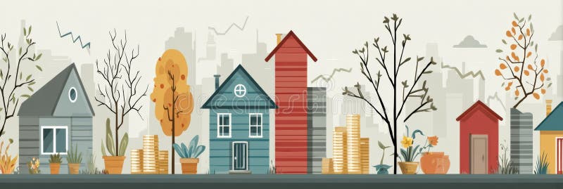 Рост расходов влияет на бюджеты домашних хозяйств с подробным инфографическим представлением ключевых финансовых областей стоковые фото