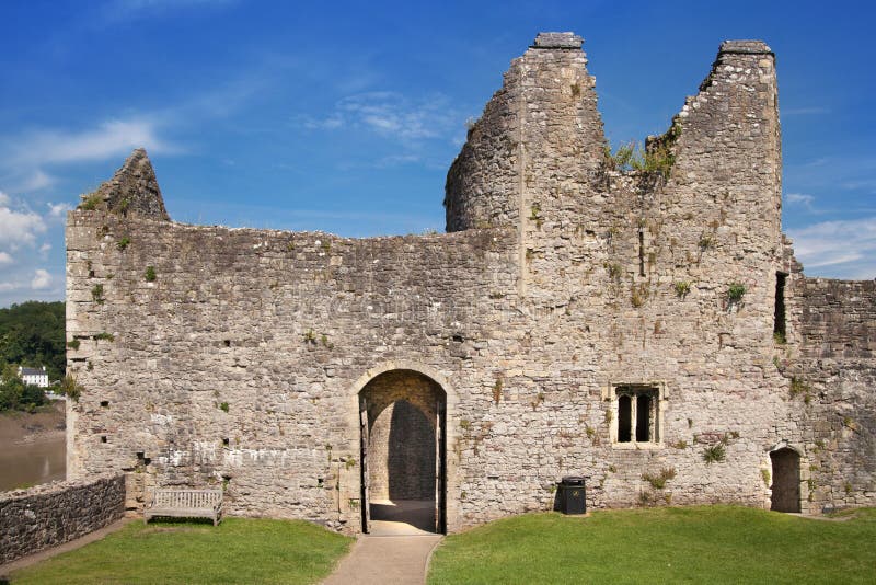 Руины castel Chepstow, учреждение, 1067-1188 стоковое изображение Руины castel Chepstow, учреждение, 1067-1188 стоковое изображение