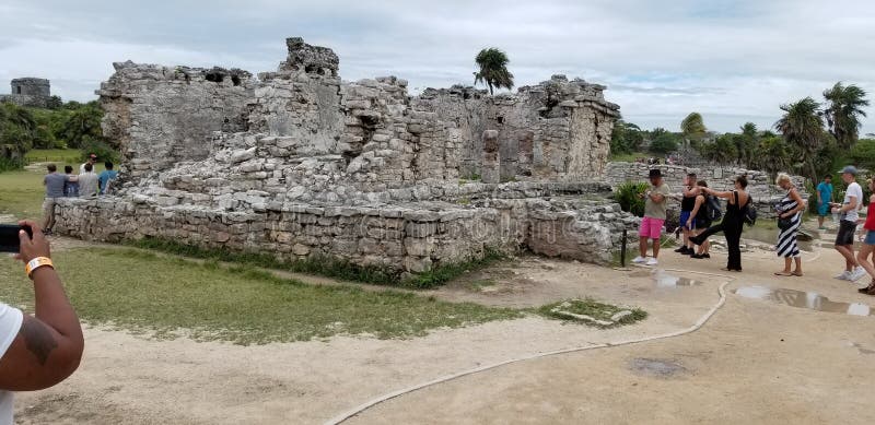 Руины Tulum, Cancun стоковые изображения Руины Tulum, Cancun стоковые изображения