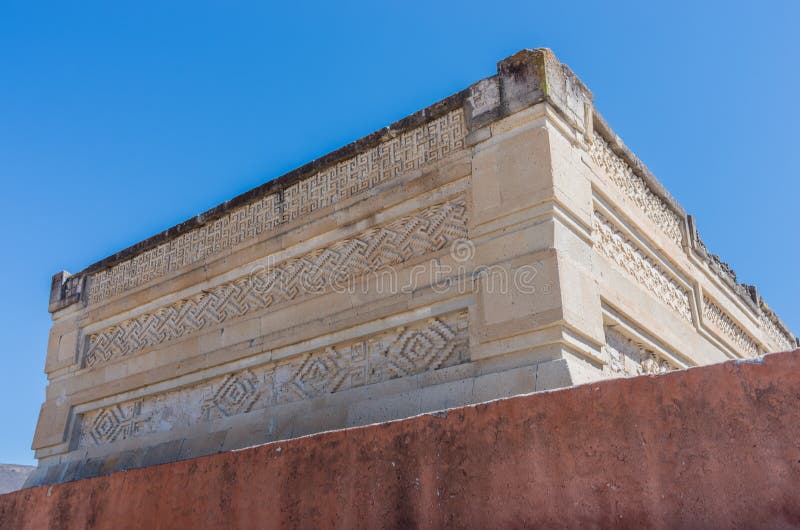Руины в Mitla около города Оахака Центр культуры Zapotec в Мексике стоковая фотография Руины в Mitla около города Оахака Центр культуры Zapotec в Мексике стоковая фотография