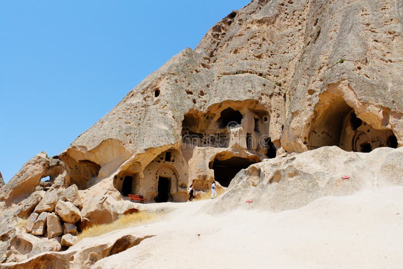Руины монастыря собора Selime старые в Cappadocia, Турции стоковая фотография Руины монастыря собора Selime старые в Cappadocia, Турции стоковая фотография