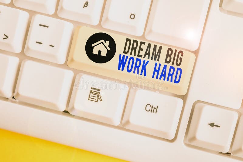 Рукописный текст пишет Dream Big Work Hard Понять смысл Верьте в себя и следуйте мечтам и целям Белый стоковые изображения rf Рукописный текст пишет Dream Big Work Hard Понять смысл Верьте в себя и следуйте мечтам и целям Белый стоковые изображения rf